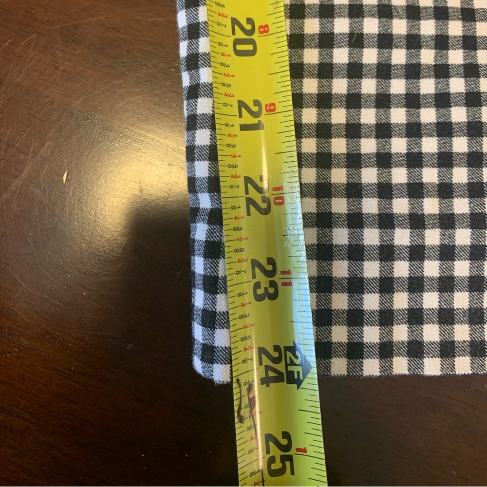 Old Navy Gingham Black and White Pants Two Pockets in back Size 14‎ - Picture 6 of 7
